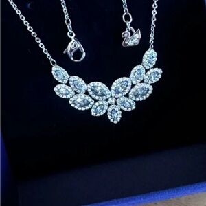 Swarovski Silver Necklace with Clear Crystals